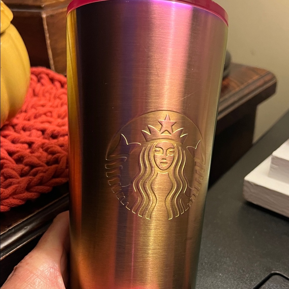 Starbucks Stainless Steel Venti Ombré Tumbler 🐦‍🔥🍄🦞🐡❤️💛